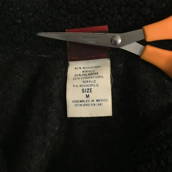 Palmetto's Women's Vintage Collared Cropped Button Front Cozy Jacket Sz Medium - Picture 9 of 9